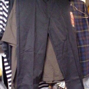 Mens Dickies 874 Flat Front Pants 42x30 Black